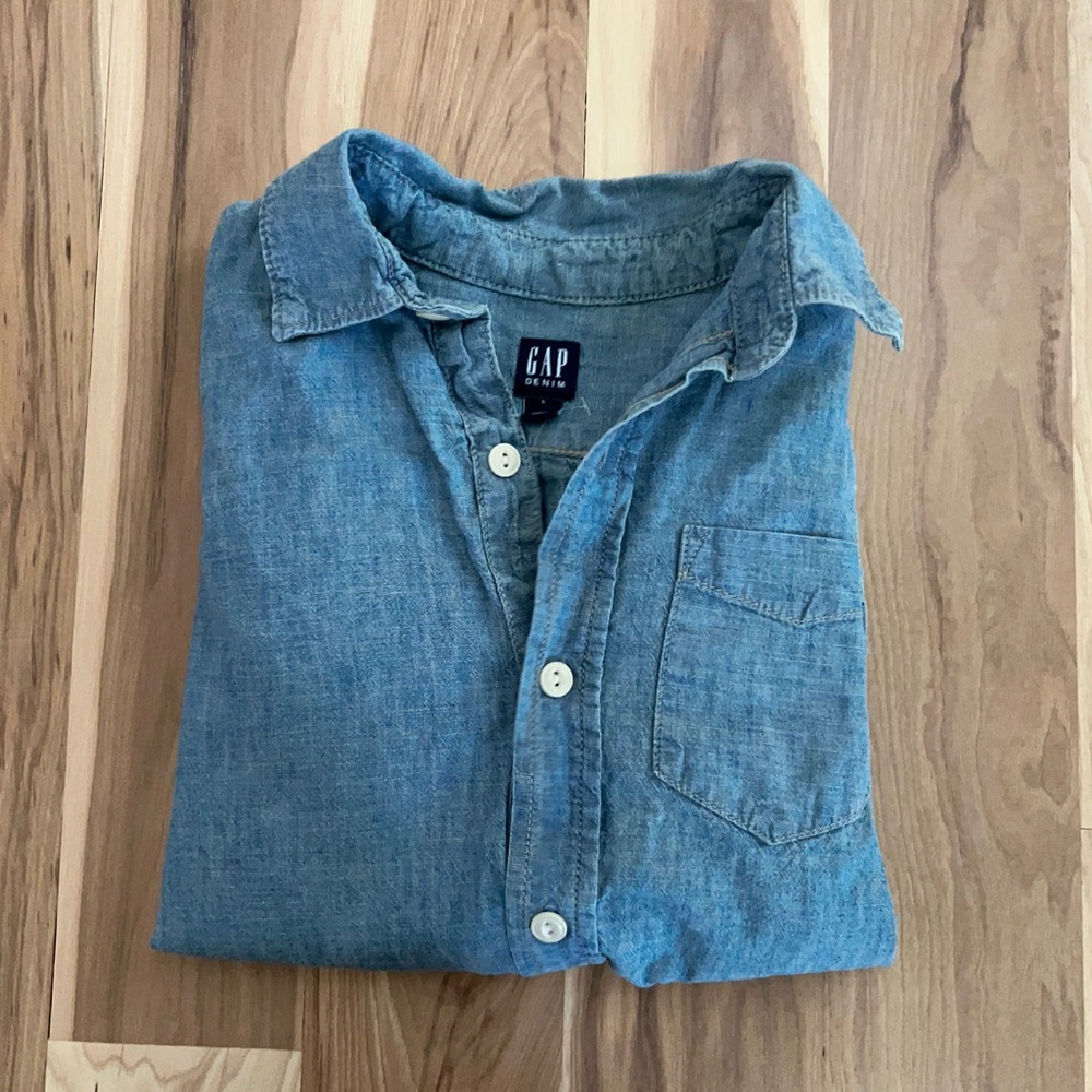 GAP Light Blue Boy’s Chambray Shirt